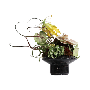 花小只 现代新中式大理石花艺风起 售楼处酒店会所洽谈桌面摆件