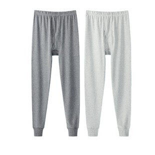 纯棉男士秋裤春秋薄款衬裤打底裤保暖裤男全棉毛线裤冬季中老年人