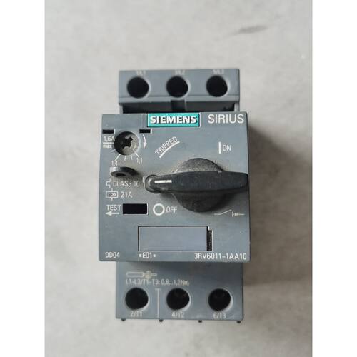 询价-SIRIUS马达保护断路器3RV60111AA10可维修