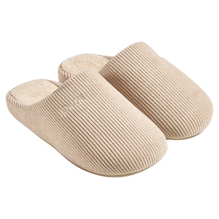 朴西拾间木地板四季棉拖鞋室内透气情侣秋冬季男女士防滑防臭静音