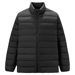 森马轻薄内胆防泼水外套羽绒服男