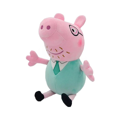 正版30cm小猪佩奇玩具毛绒公仔