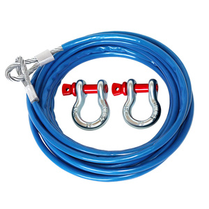 拖车钢丝绳汽车拖车绳越野加厚货车拉车绳20吨救援绳子牵引拖车钩