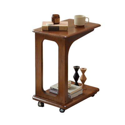 白蜡木实木可移动边桌床头