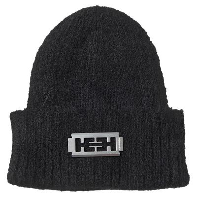 HEURUEH冷帽刀片logo针织帽