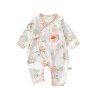 新生婴儿衣服夏季薄款连体衣纯棉a类初生宝宝夏装空调服女孩52码9