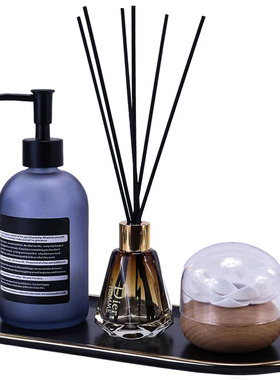 香薰托盘摆件样板间卫生间软饰品