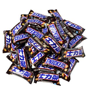 士力架巧克力德芙花生夹心巧克力能量棒散装零食500g批发横扫饥饿