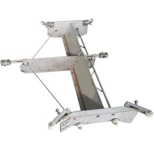 猪场全自动刮粪机主机羊鸡圈热镀锌清粪机专用转角轮不锈钢刮粪板