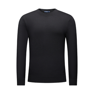 堡尼新品商务毛衣半高领净色全羊毛针织衫休闲修身内搭TJS80005A