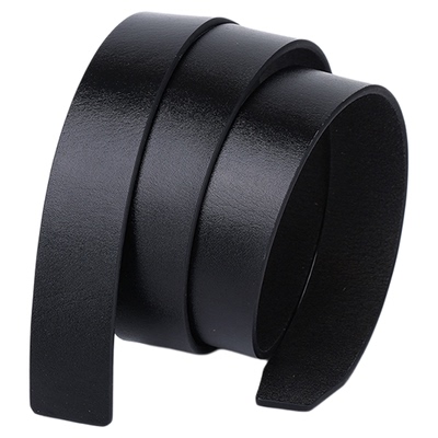 男头层牛皮无牙无孔不含扣