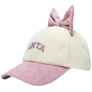 安踏儿童女童棒球帽2025冬季新款舒适亲肤中大童鸭舌帽羊羔绒帽子