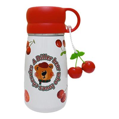 迷你樱桃316不锈钢保温杯女可爱小水杯带吸管杯学生高颜值随行杯