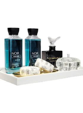 新中式风卫生间沐浴露组合托盘