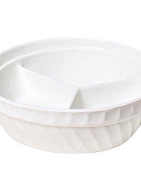 大容量三分格蒸盘食品夹带盖蒸格
