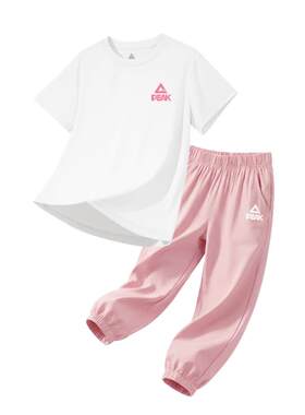 匹克童装女童夏套装2026新款
