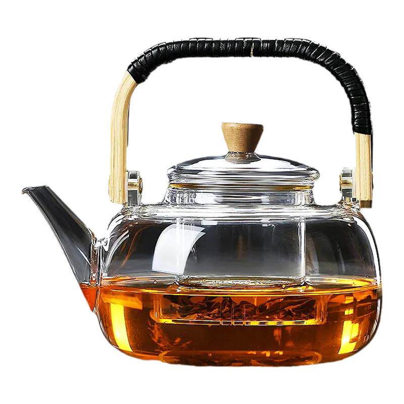 玻璃煮茶壶耐高温烧水壶大容量蒸汽煮茶器专用黑白茶全自动电陶炉