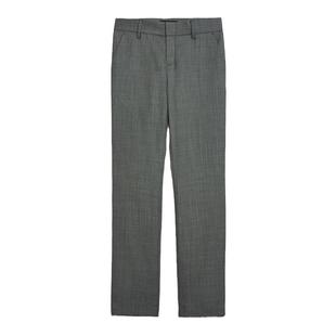 伦敦雾秋季新款直筒休闲裤女灰色显瘦通勤简约气质羊毛混纺裤子女