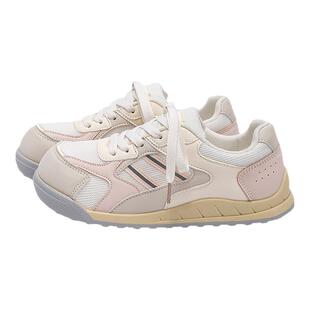 环球网面透气德训鞋女款2026新款春季百搭休闲女鞋学生小白鞋子女