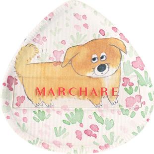 三月兔好萌友系列粉底液专用干湿两用不吃粉拇指植绒定妆散粉粉扑