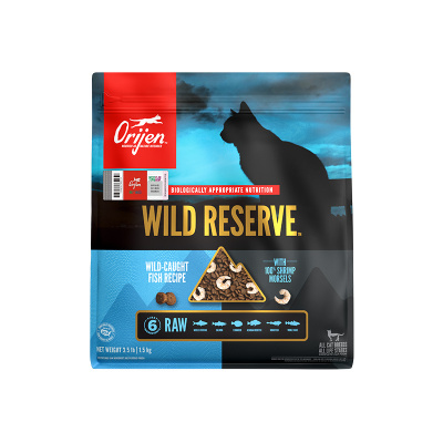 【重磅新品】Orijen原始猎食渴望甜虾8种鱼整颗甜虾冻干双拼猫粮