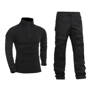 纯色黑色战术作训服蛙服GEN2蛙服War Game套装G2蛙皮国产复刻