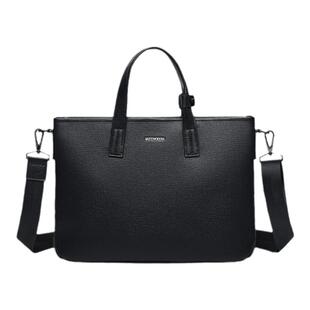 七匹狼真皮公文包男款商务通勤手提包2025新款男士牛皮单肩斜挎包