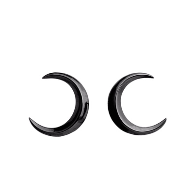 darkanthem重音弦月酷简约耳钉