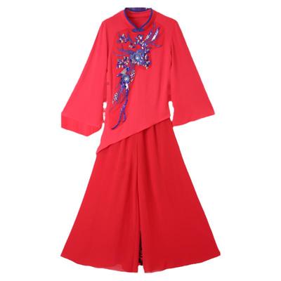 广场舞服装新款套装民族风舞蹈服古典舞跳中国舞成人跳舞表演服女