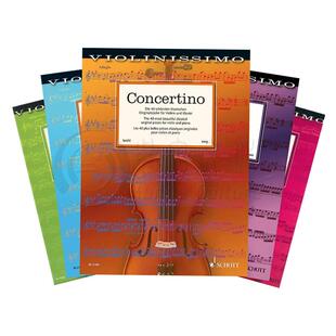 小提琴名曲集 小协奏曲 小夜曲 练习曲 二重奏等 全套共一至五册 朔特乐谱书 most beautiful classical original pieces Vol 1- 5