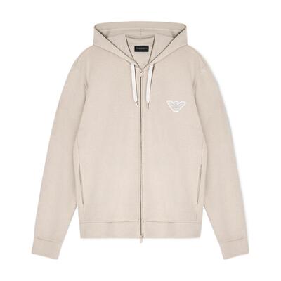 阿玛尼男士连帽拉链卫衣家居服