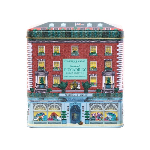 FortnumMason福南梅森曲奇英国零食皮卡迪利饼干音乐盒300g