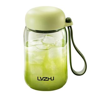 绿珠水杯夏天随手杯新款女生高颜值便携杯子耐高温tritan塑料杯