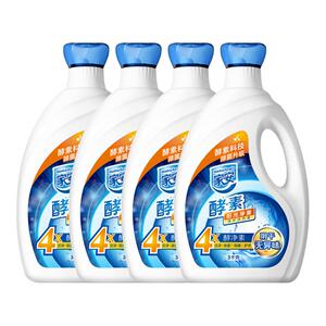 家安阳光净菌洗衣液酵素机洗中性护理24斤整箱批发家用官方正品