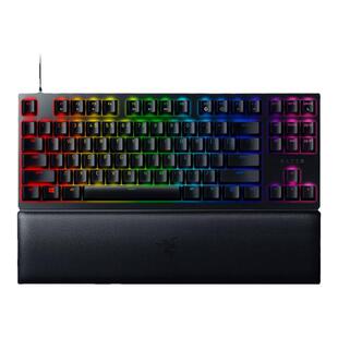 Razer雷蛇猎魂光蛛V2竞技版87线性段落光轴游戏TKL机械键盘带腕托