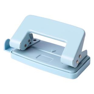 莫兰迪双色省时省力打洞器高颜值多功能打洞机轻松打孔办公文具文件装订活页本卡纸手动打眼机圆环双孔打孔器