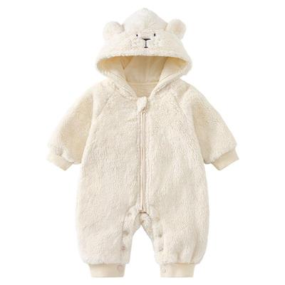 童泰婴儿连体衣宝宝连帽哈衣爬服