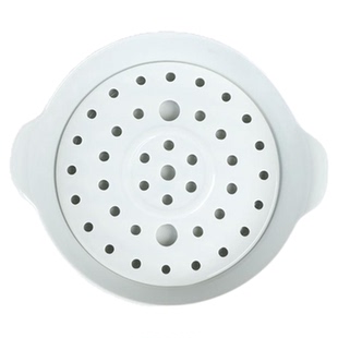 顺祥陶瓷带醋碟的饺子盘多孔特别好看的沥水盘子食品级2025新款