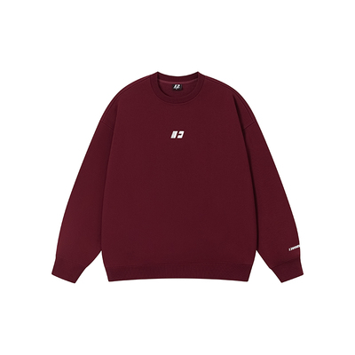 FORNINES重磅圆领卫衣男女潮牌春秋款内搭长袖上衣宽松休闲打底衫