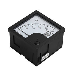 正泰6l2-v交流电压表指针式100v250v300v450v500v伏特表安装机械