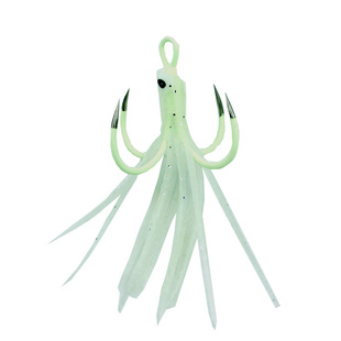 夜光鱿鱼四本钩舟山渔山海钓太刀鱼四爪钩章鱼铁板钩带鱼钩仕挂钩
