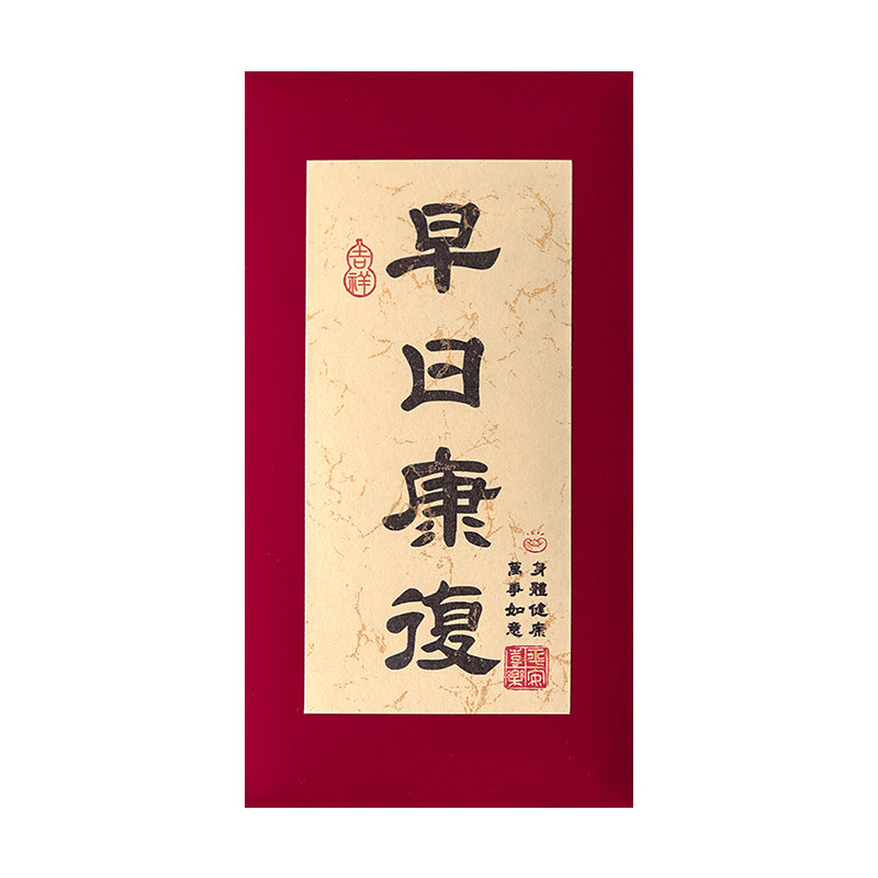 身体健康祝福红包袋早日康复亲朋探望病人出院长辈老人慰问利是封