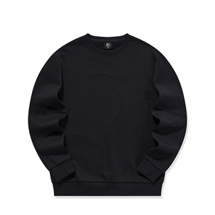 鸿星尔克卫衣男2025春秋新款男士运动圆领套头衫长袖加绒上衣男装