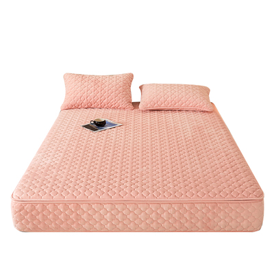 六面全包牛奶绒床笠水晶绒床罩套