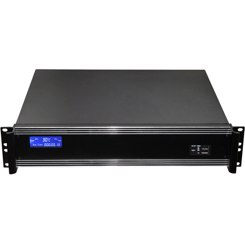 博思工控2U350机箱铝面板温控屏