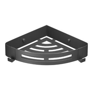 枪灰色免打孔浴室三角架304不锈钢洗澡间洗漱台卫生间置物架壁挂