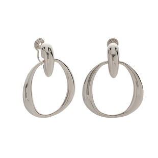 现代风夸张大圈耳环欧美气质几何耳圈极简高级感显脸小无耳洞耳夹