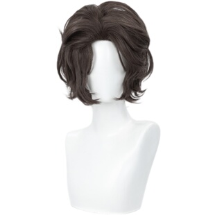 ND家】无名 三角洲行动 深棕栗色自带卷发 角色造型款cos假发