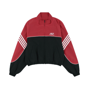 Protocol Index 25fw 条纹复古拼色反光运动拉链外套韩 ProjectGR