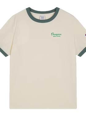 Champion冠军印花logo短袖T恤女